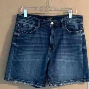 Judy Blue Cutoff Denim Shorts Lucas  High Rise Womens Size XL